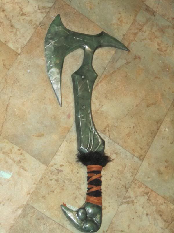 Skyrim Orc war axe and mace completed!